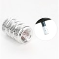 Miniatyrbilde 3 av 5: 16 stk. aluminiumsdekkventilhetter, støvhette for bildekk (svart og