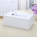 Miniatyrbillede 3 af 3: Servietbeholder i læder Modern Pure White