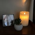 Miniatyrbillede 5 af 5: 4,9 tommer LED stearinlys flammefri bølgeform genopladelig miljøvenlig F