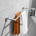 Miniatyrbilde 4 av 5: 50 cm dobbel håndkleholder veggmontert SUS 304 børstet rustfritt stål