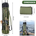Miniatyrbilde 5 av 5: Fiskepose Stangposeholder Fiskeposeholder Etui Rommer 5 Stang