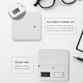 Miniatyrbilde 4 av 5: (15-20-30-60) Hvit kubetimer, digital studietimer med LED-lys