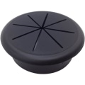 Miniatyrbillede 2 af 5: Sæt med 3 fleksible kabelgennemføringer i plast, 60 mm i diameter - Sort