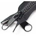 Miniatyrbillede 2 af 4: 2 stk. 60 cm #10 store, adskillelige lynlåse i plast med lynlås-skyder