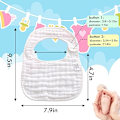 Miniatyrbillede 2 af 5: Bibs unisex-Baby Drool Bibs Lap-shoulder Drool Cloths Justerbar