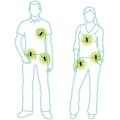 Pikkukuva 4 / 5: Fitbit Zip -klipsi, 2 kpl musta varaosa Fitbit Zip -laitteeseen
