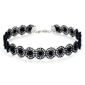 Miniatyrbild 3 av 5: Choker Set, 6 st Choker Halsband Svart Sammet Choker Set Klassisk Gotisk Tatuering Spets Chokers
