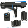 Miniatyrbilde 2 av 5: Fiske Stang Holder, 2 stk Multifunksjon Fiske Stang Holder Rotatab