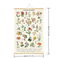Miniatyrbillede 2 af 5: Vintage Vildblomsterplakat Botanisk Vægkunst Tryk Farverig