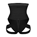 Miniatyrbilde 3 av 5: Kvinne Shapewear 2-i-1 Høy Midje Hofteløftende Bukser--xl(SVART)