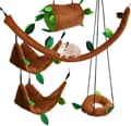 5 st set hängmattor gunga hamster tunnel leksak skog hamster husdjur gl