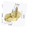 Miniatyrbilde 2 av 5: 4 stk messinghjul med skruer