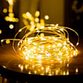 Miniatyrbild 2 av 5: 1m Mini LED-ljusslinga Batteridriven varm färg