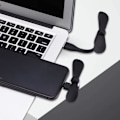 Pikkukuva 4 / 5: 2-pakkaus USB-minituuletin, puhelinten tuulettimet, minikokoinen kannettava tietokone