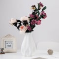 Miniatyrbilde 4 av 5: Blomster Vase Plast Vase Hjem Stue Dekorasjon Ornament, Hvit