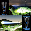 Miniatyrbillede 3 af 5: Superlys LED-lommelygte, genopladelig lommelygte med høj lysstyrke