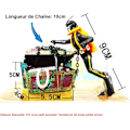 Miniatyrbillede 5 af 5: Skattejæger Ornament Akvariefisk Actionfigur Dykker Scuba