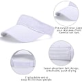 Miniatyrbilde 2 av 5: Visor Cap Kvinner - Golf Cap, Visors Sol Cap Justerbar Menn Sport H