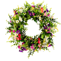 Miniatyrbillede 1 af 4: 45 cm blomsterkrans til hoveddør, hjem, vindue, væg, bryllup, p