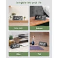 Miniatyrbild 4 av 5: Trädigital väckarklocka, digital klocka med snooze/datum/temper