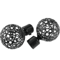 Miniatyrbilde 4 av 5: 2 stk dekorative gardinstang ende draperi stang finaler hode for