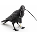 Pikkukuva 1 / 5: (Musta) Raven pöytälamppu, realistinen hartsista valmistettu pöytälamppu, LED