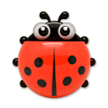 Miniatyrbillede 1 af 4: Badeværelse Cartoon Ladybug Sugkop Tandbørsteholder，pink