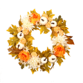 Miniatyrbild 1 av 2: Höstkrans, höstkrans för ytterdörr utomhus, idealisk för höst, halloween och Thanksgiving Day