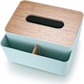 Miniatyrbillede 1 af 3: Rektangulær servietbeholder Servietbeholder Servietbeholder med bambuslåg Desktop Organizer til stue badeværelse