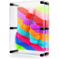 Miniatyrbilde 2 av 4: 3D Pin Art Gave, Stor Størrelse Fargerik Plast Pin Art Board 8 x 6