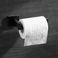 Miniatyrbillede 2 af 5: Sort Toiletpapirholder i Rustfrit Stål, Rulleholder til Toiletpapir