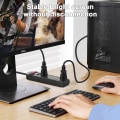 Miniatyrbillede 3 af 4: 5FT Computer Monitor TV-erstatningsstrømkabel, 18 AWG 3-benet AC