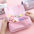 Miniatyrbillede 3 af 5: Etui à Crayons Scolaire Grande capacité Dessin Animé Double Ferme