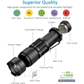 Pikkukuva 5 / 5: SK68 Yksitilainen 300LM Zoomable 396nm UV-Ultraviolet LED Musta Salama