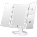 Miniatyrbilde 1 av 5: Forfengelighetsspeil, 21 LED-lys og 1X / 2X / 3X forstørrelse, berøringsbryter