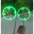 Pikkukuva 3 / 5: USB-LED-tuuletin, Mini LED-kellotuuletin joustavalla hanhenkaula, henkilökohtainen