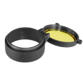 Miniatyrbillede 5 af 5: 59mm Transparent Riffelkikkert Linsebeskyttelse Flip Up Hurtig Fjederbeskyttelse