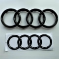 Miniatyrbillede 2 af 5: AUDI GLOSS BLACK BRANDS SIGNED DÆK FORAN OG BAGTIL A1 A3 A4 A5 2