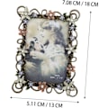 Miniatyrbilde 3 av 5: 1 stk 6 tommers fotoramme blomsterstativ skrivebordsdekor kontor