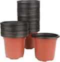 100 stycken 10 cm (diameter) mjuka plastblomkrukor, såkrukor