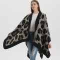 Miniatyrbillede 2 af 5: Blå leopard print street sjal ny hundrede sjal tyk varm hund