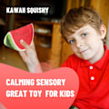 Miniatyrbild 3 av 5: Vattenmelon Squishies Långsamt Stigande Squishies Kawaii Doftande Squishi
