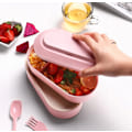 Miniatyrbild 2 av 4: Bento Box, Bento Box Double Child Box Bento förvaringsbox för barn