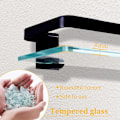 Miniatyrbild 5 av 5: Transparent glashylla för badrum, badrumshylla, badrum S