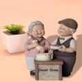 Miniatyrbilde 3 av 5: Kjærlighet besteforeldre foreldre jubileumsbryllupsgave harpiks kjærlig E