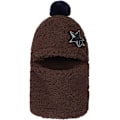 Miniatyrbild 2 av 5: 1 st Kaffe (58-60 cm) Barn Pojkar Flickor Vintermössa Fleece 3 i 1 Beani