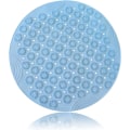 Miniatyrbillede 1 af 3: Antiskrid bademåtte, rund skimmelresistent PVC brusebadsmåtte med sugekopper, holdbar antibakteriel skimmelresistent fodmassage bademåtte (lyseblå)