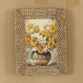 Miniatyrbillede 1 af 5: 1 stk. Flettet fotoramme Rattan fotoramme Kunstharpiks fotorammer Retr