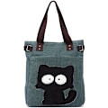 Miniatyrbilde 1 av 5: 1 stk Army Green Damemote Trendy Katt Skulder Bag