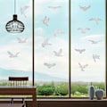 Miniatyrbild 2 av 5: (Lasertransparent) Anti-kollision Fönster Fågeldekal Glasdörr